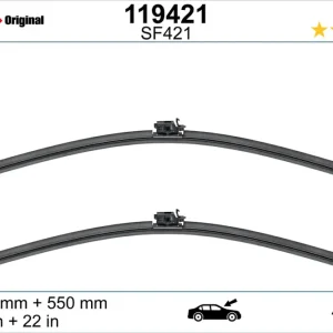 Garantierte Lieferung SWF SF421 Scheibenwischer 119421 - DAS ORIGINAL SET650mm / 550mm